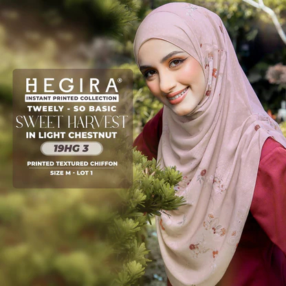 Hegira Hijab Inspired Tweely-So Basic Sweet Harvest Instant Collection (19HG)